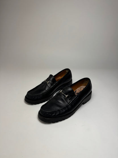Vintage Gucci Men’s Horsebit Leather Loafer Black 42,5