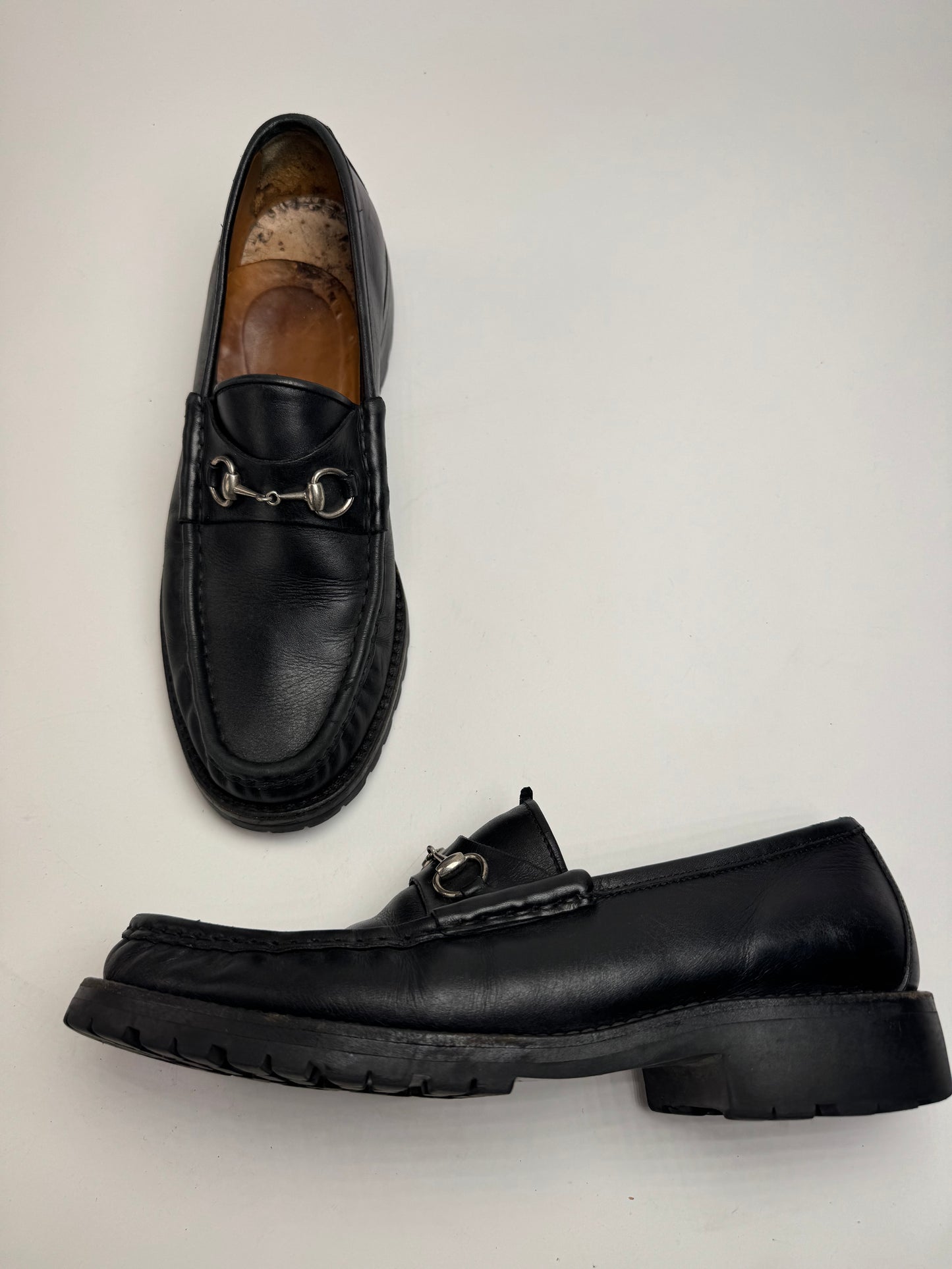 Vintage Gucci Men’s Horsebit Leather Loafer Black 42,5