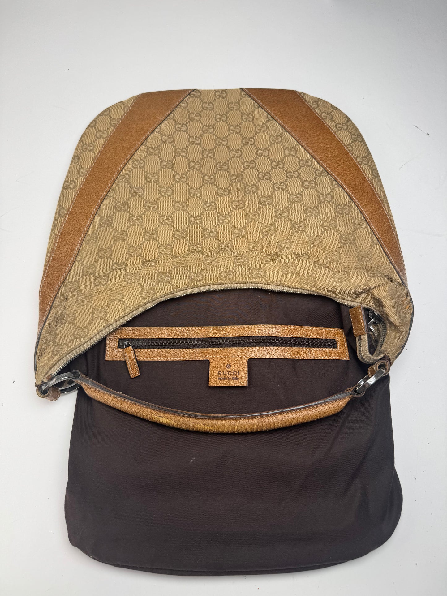 Sac à main Gucci Monogram vintage beige marron