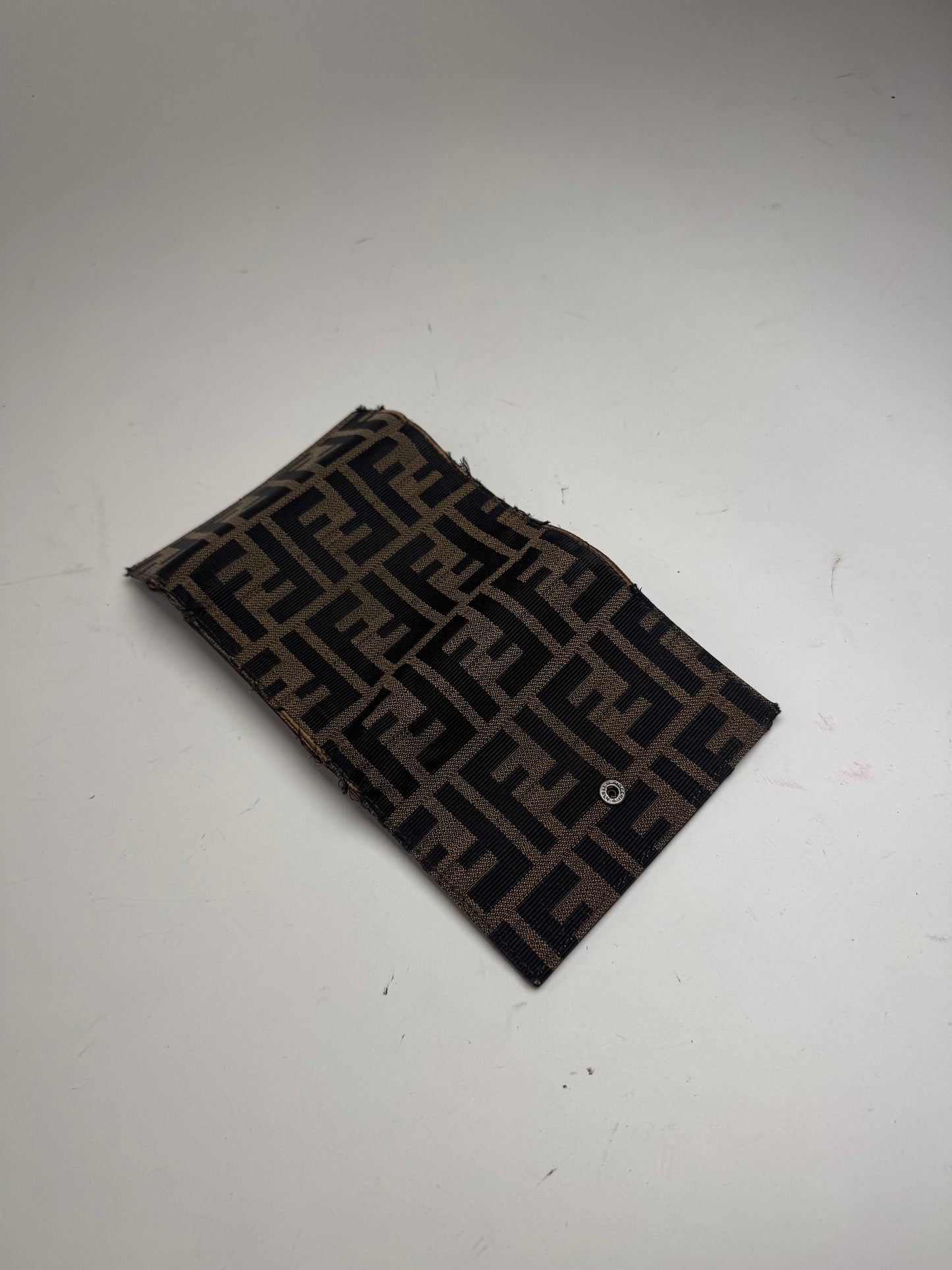 Vintage Fendi FF monogram wallet Brown