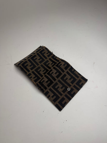 Vintage Fendi FF monogram wallet Brown