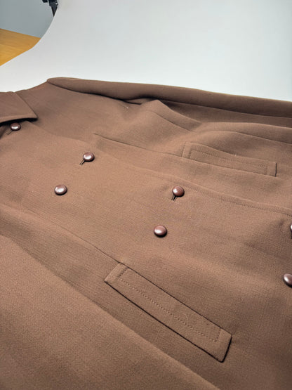 Vintage Givenchy Wool Trenchcoat Brown 38/M