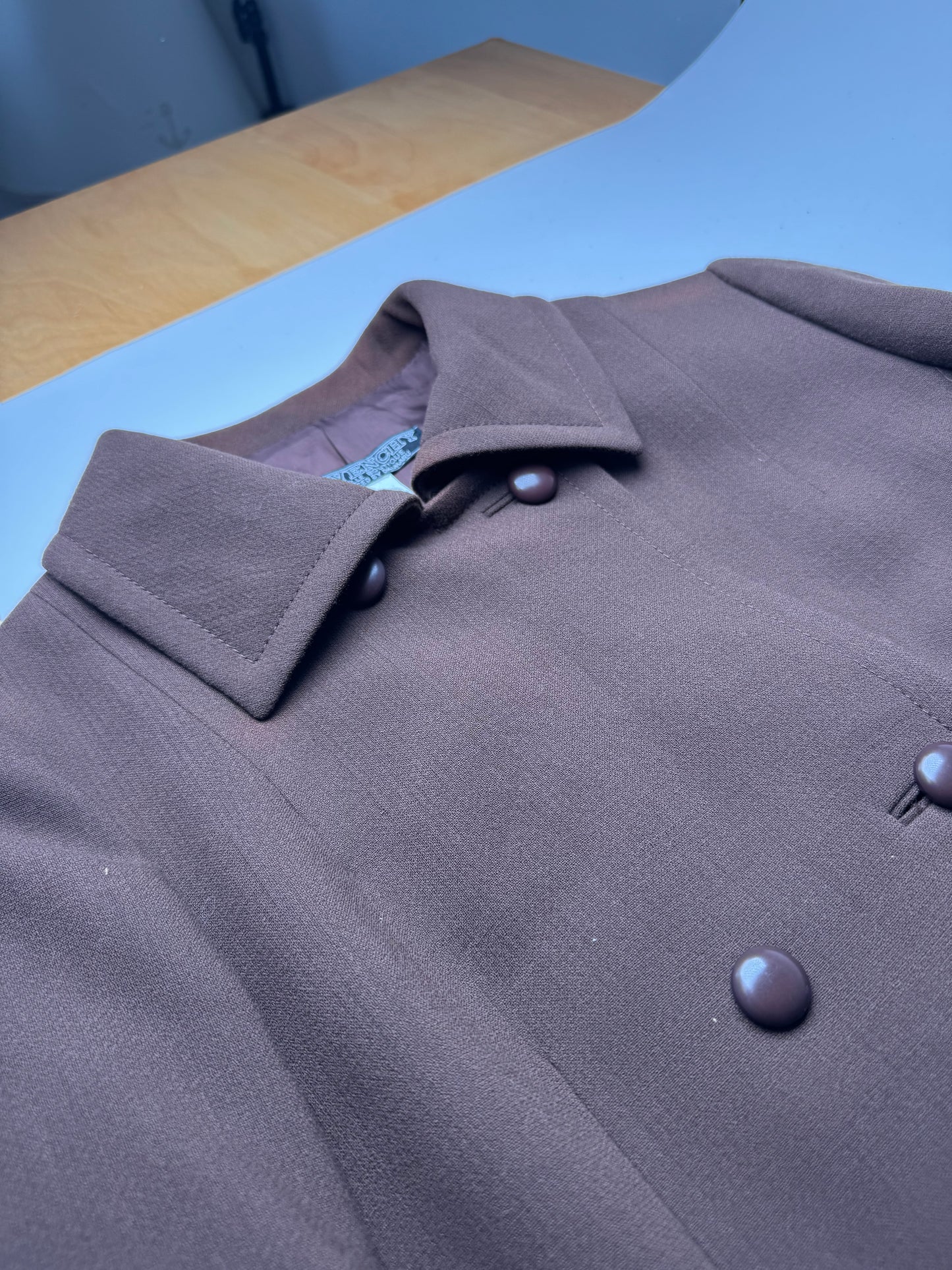 Vintage Givenchy Wool Trenchcoat Brown 38/M