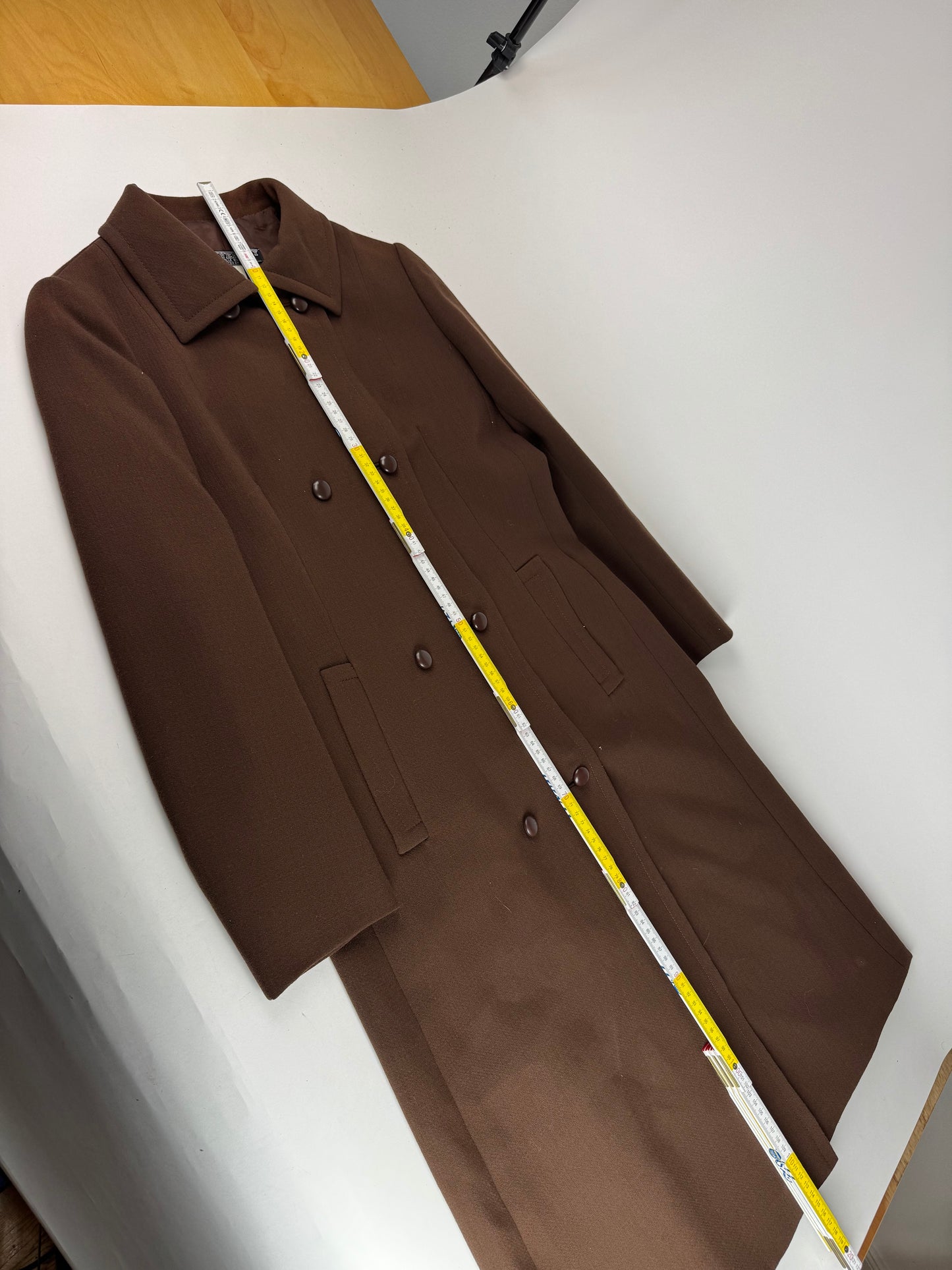 Vintage Givenchy Wool Trenchcoat Brown 38/M