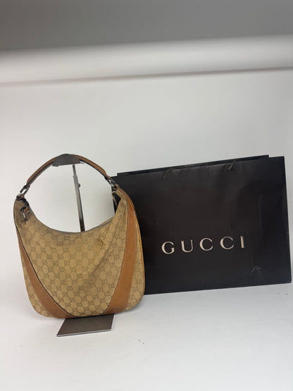 Sac à main Gucci Monogram vintage beige marron