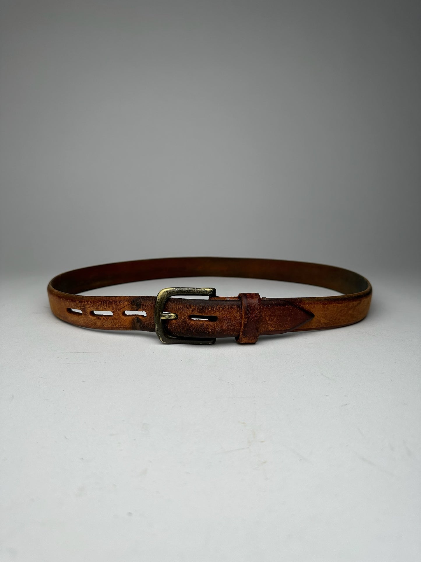 Vintage Issey Miyake Leather belt brown