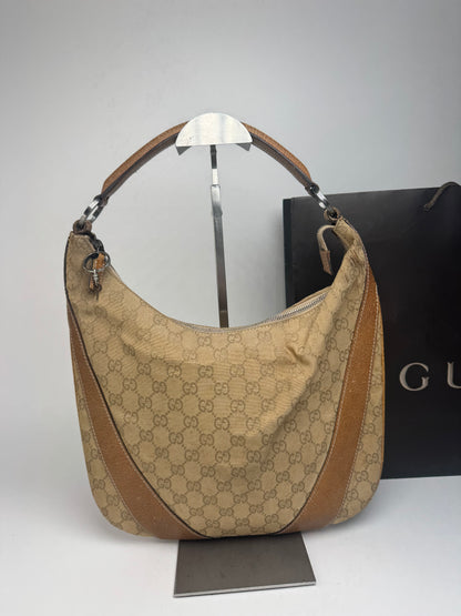Sac à main Gucci Monogram vintage beige marron