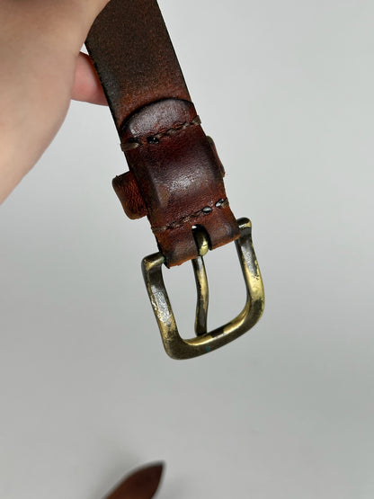 Vintage Issey Miyake Leather belt brown