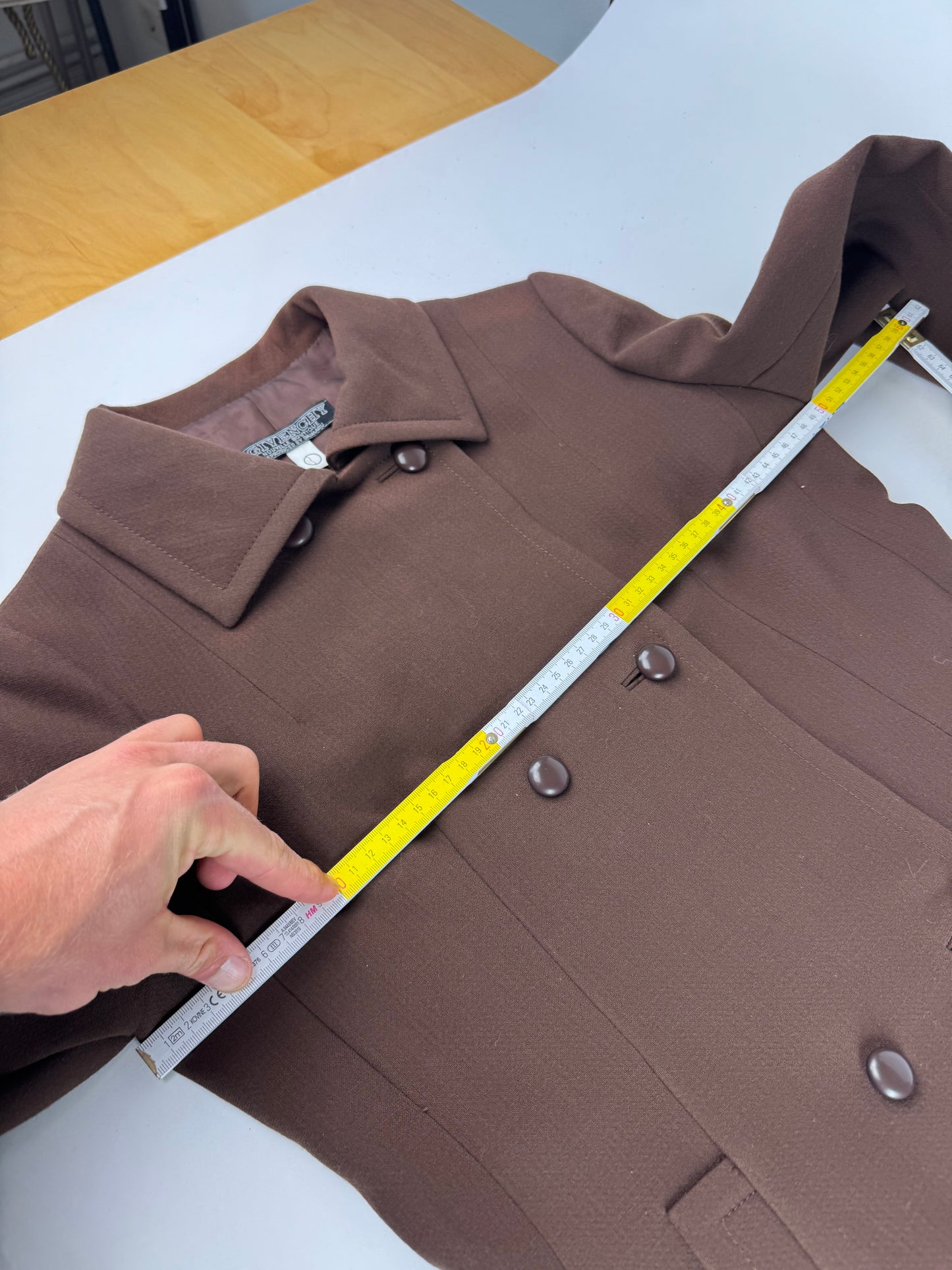 Vintage Givenchy Wool Trenchcoat Brown 38/M