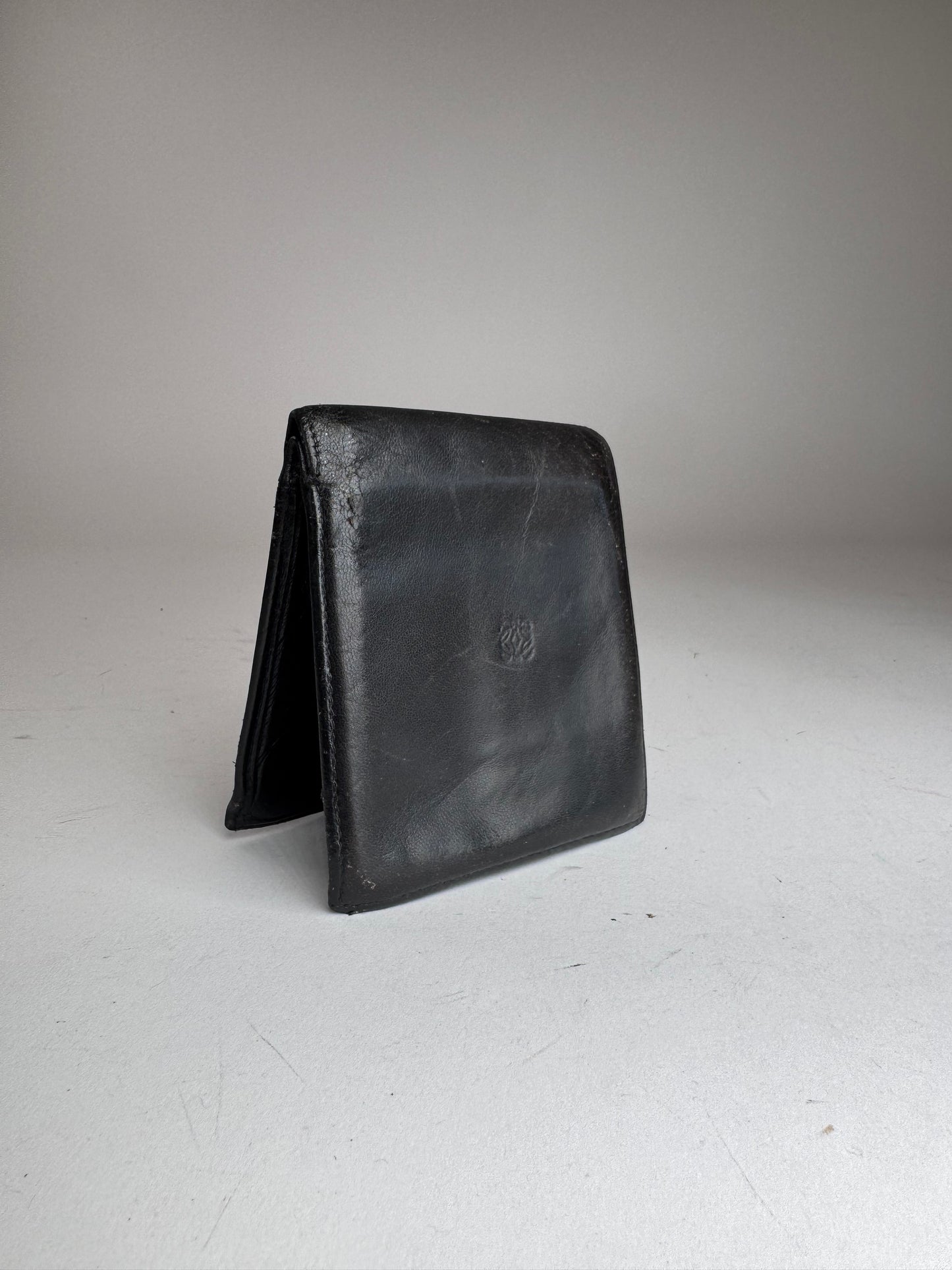 Vintage Loewe Madrid Flapable Leather wallet Black