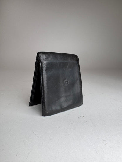 Vintage Loewe Madrid Flapable Leather wallet Black