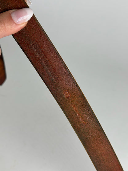 Vintage Issey Miyake Leather belt brown