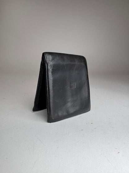 Vintage Loewe Madrid Flapable Leather wallet Black