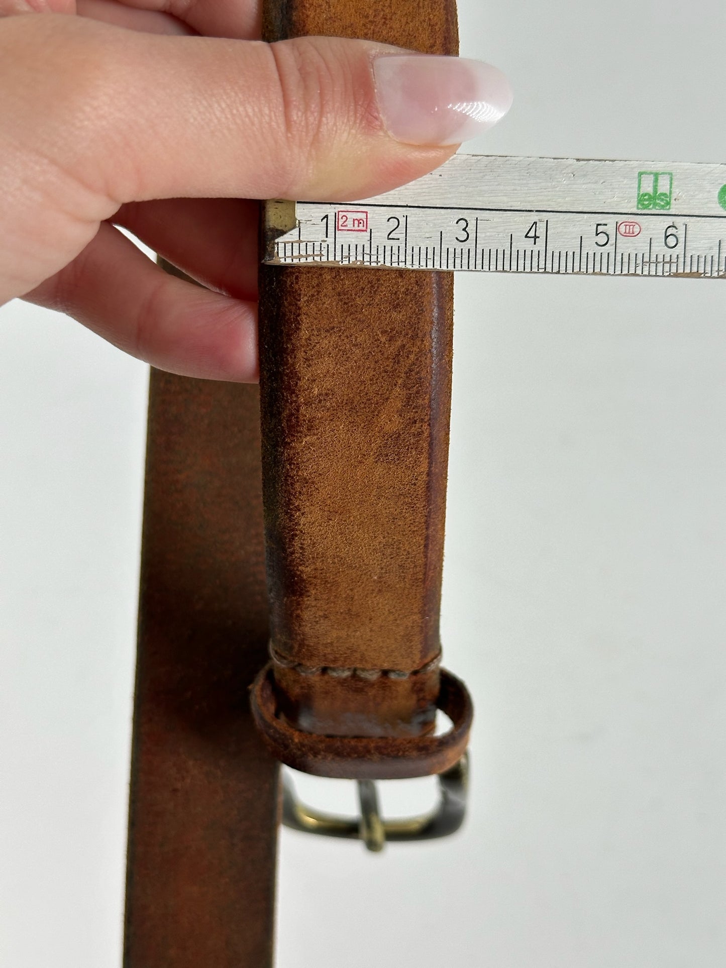 Vintage Issey Miyake Leather belt brown