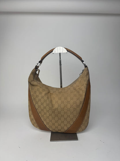 Sac à main Gucci Monogram vintage beige marron