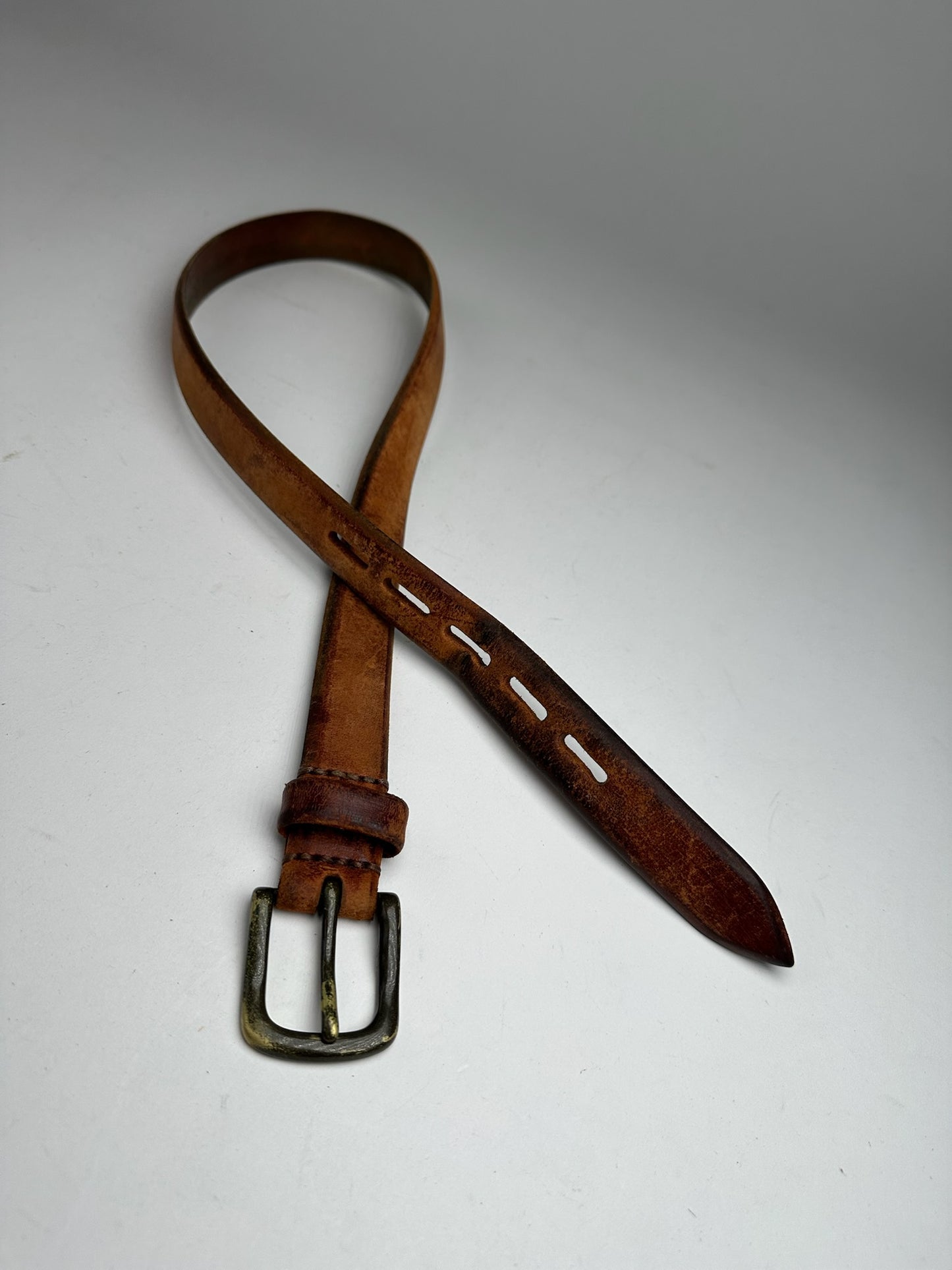 Vintage Issey Miyake Leather belt brown