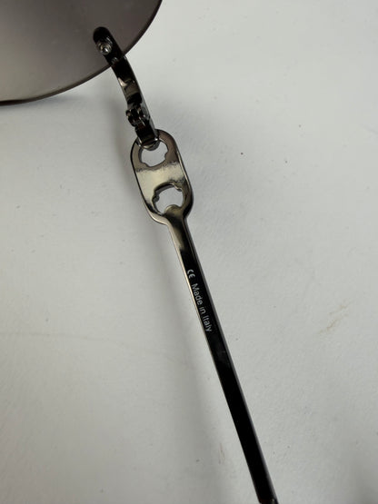 Vintage Celine Macadam Rimless Sunglasses Late 1990s Black