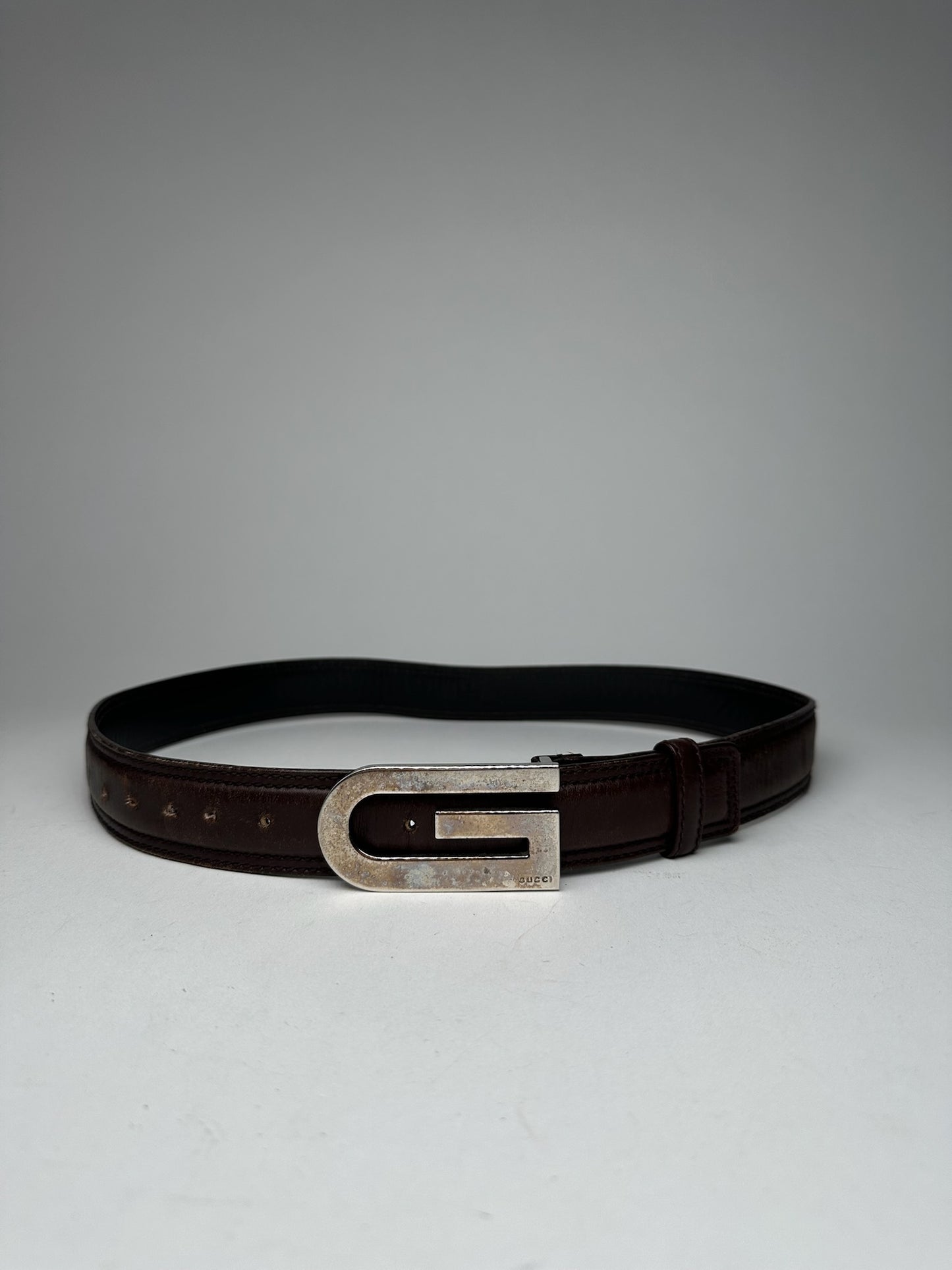 Vintage Gucci Leather belt brown