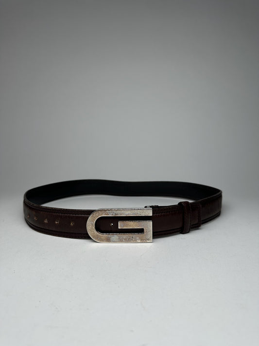 Vintage Gucci Leather belt brown