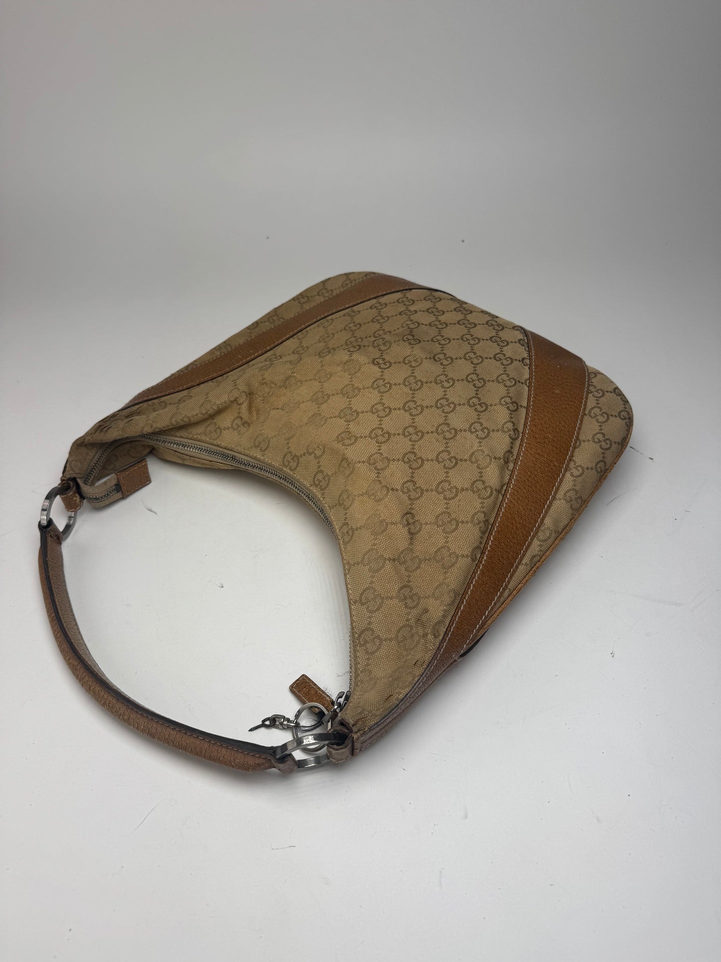 Sac à main Gucci Monogram vintage beige marron