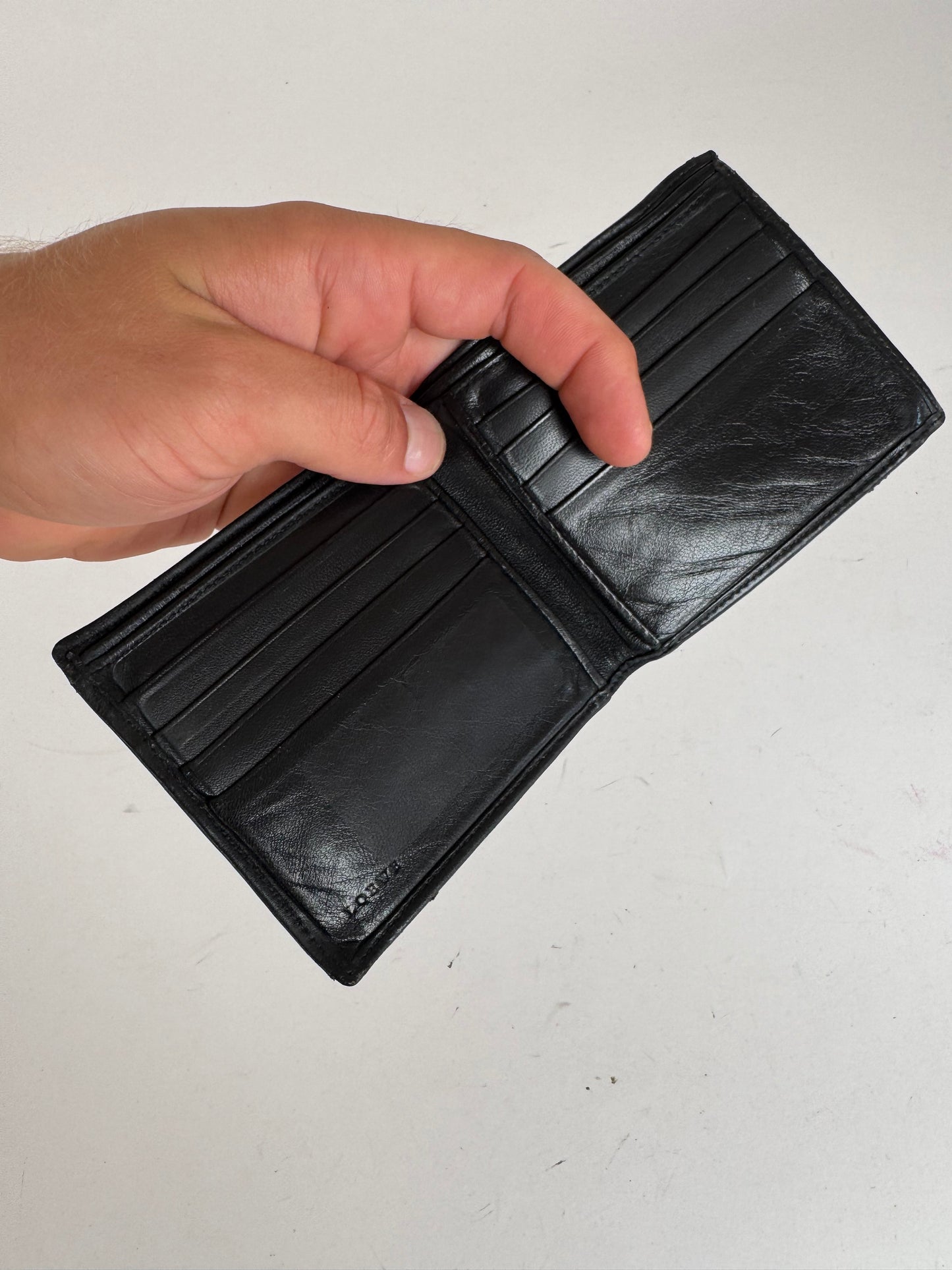 Vintage Loewe Madrid Flapable Leather wallet Black