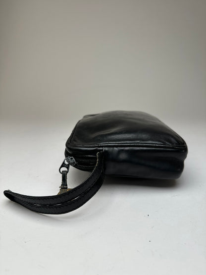 Vintage Loewe Madrid Leather Clutch Black