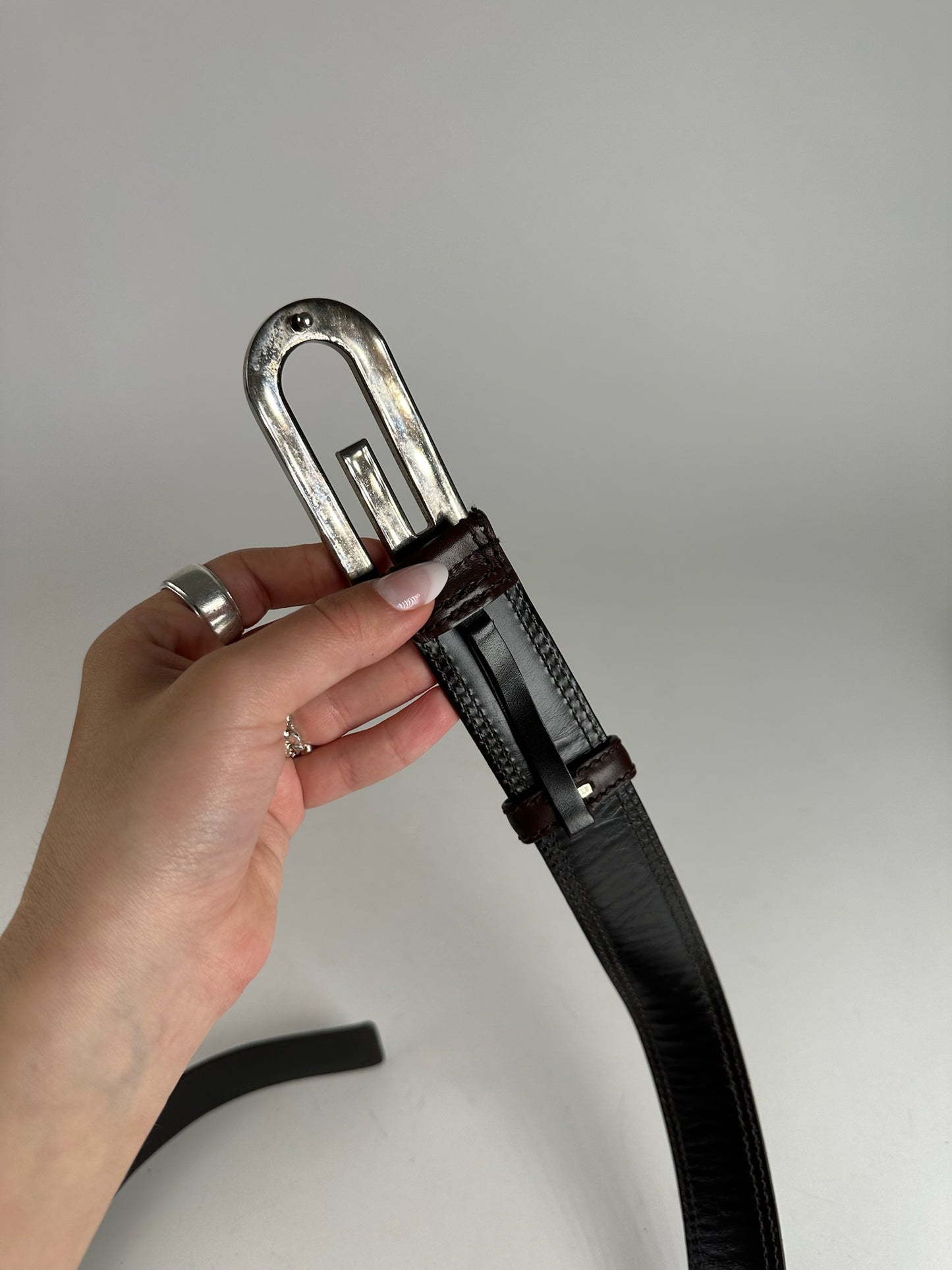 Vintage Gucci Leather belt brown