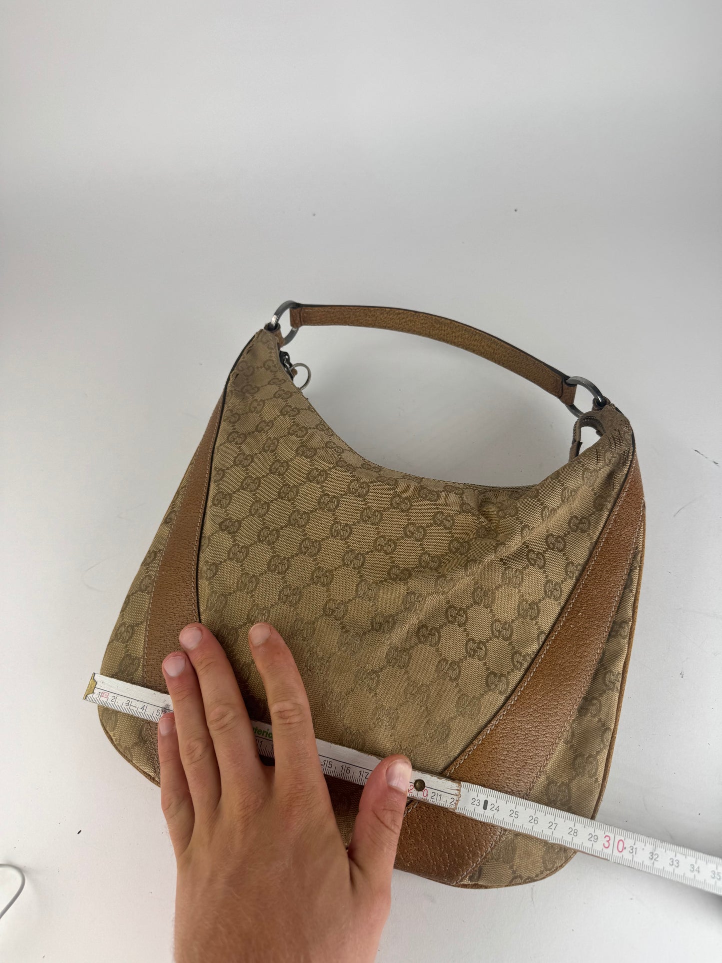 Sac à main Gucci Monogram vintage beige marron