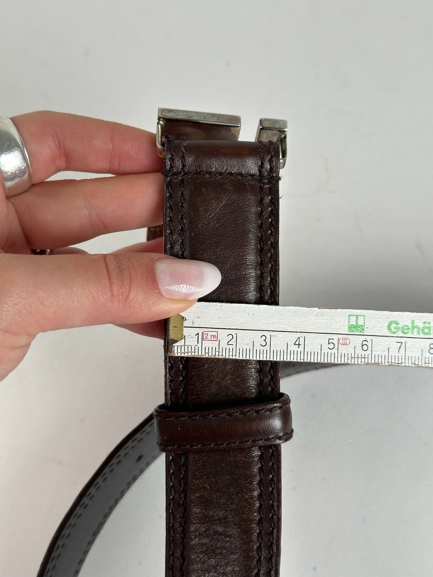 Vintage Gucci Leather belt brown