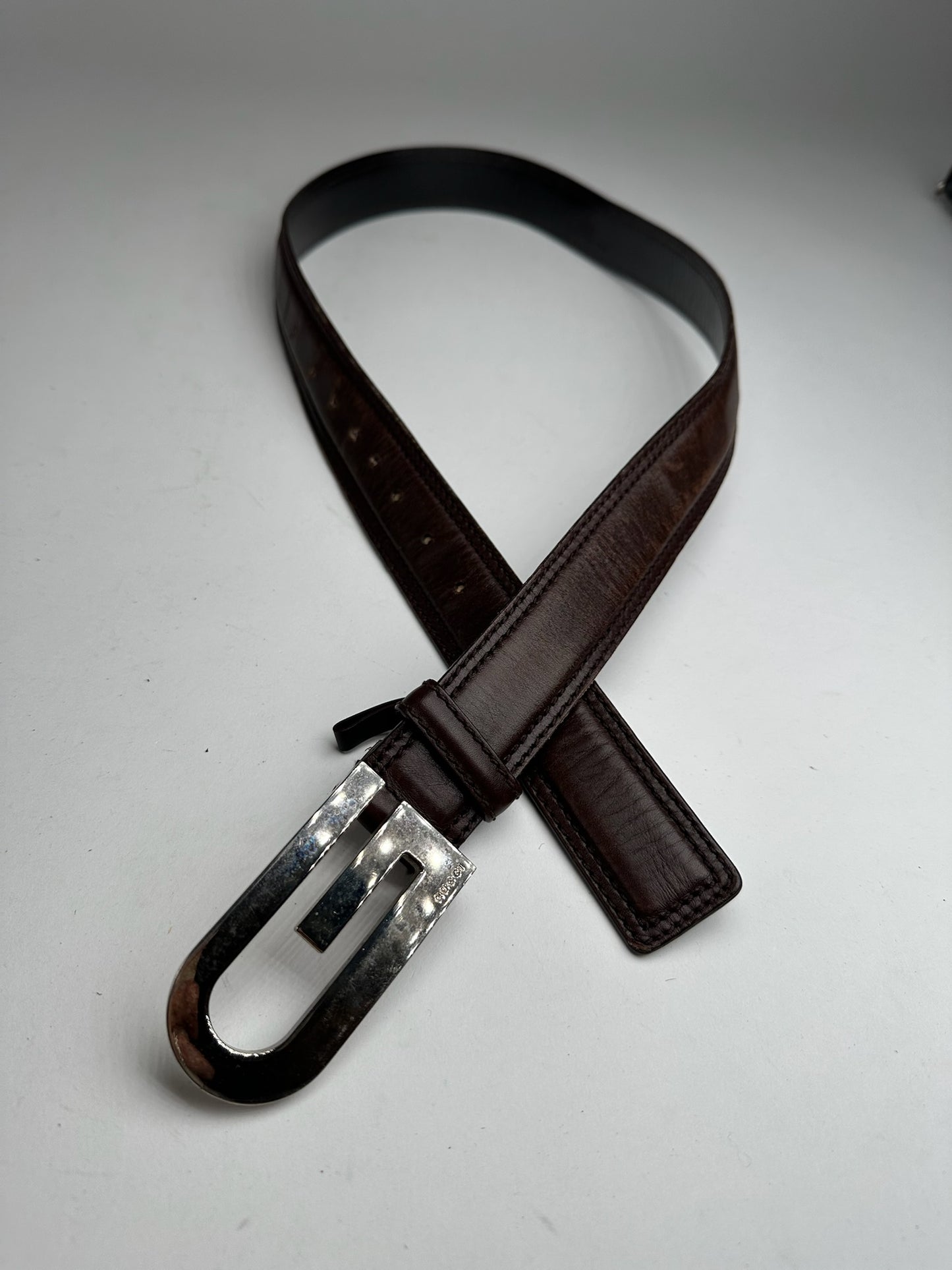 Vintage Gucci Leather belt brown