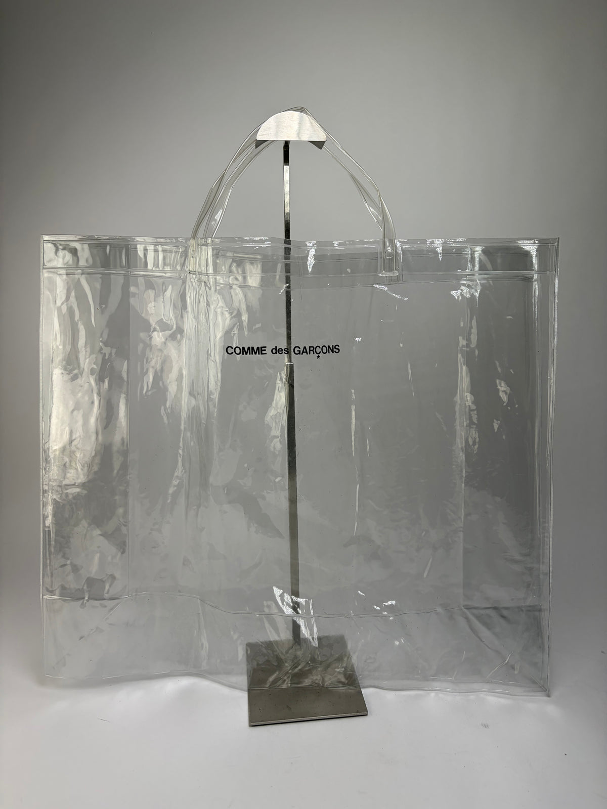 Vintage Comme des Garçons Clear PVC Tote Bag Late 2010s