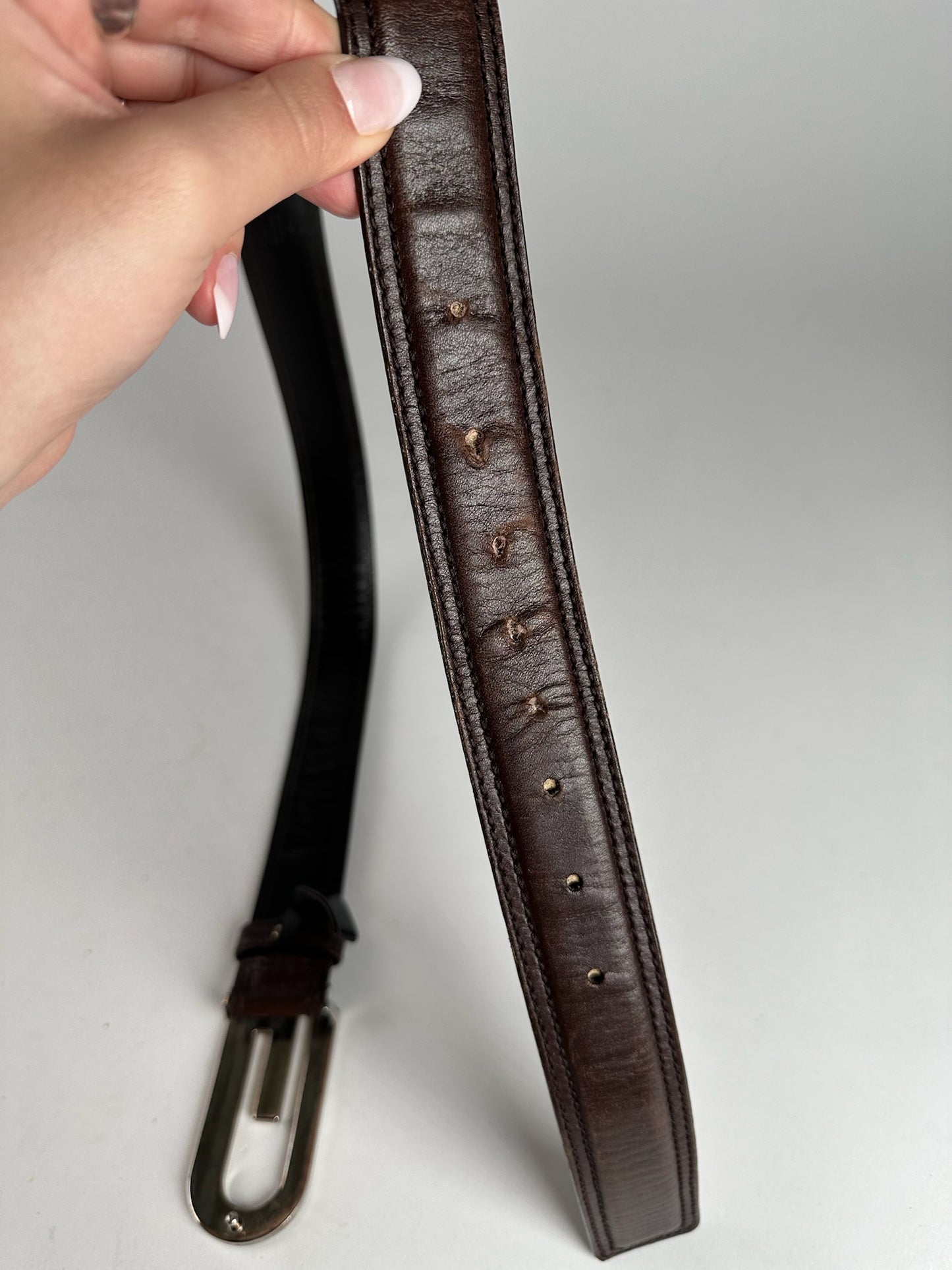 Vintage Gucci Leather belt brown