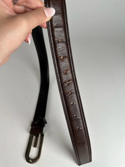 Vintage Gucci Leather belt brown