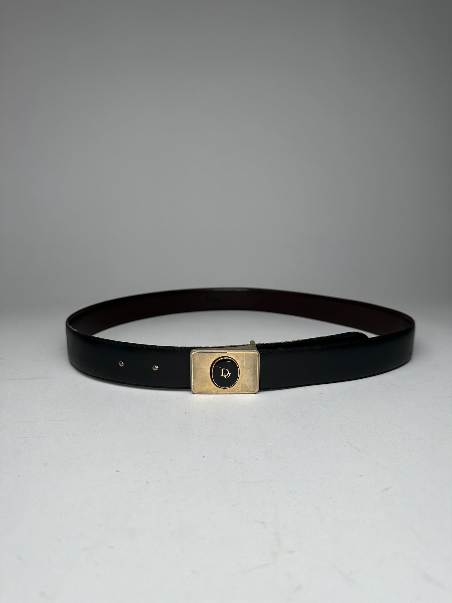 Vintage Dior Leather belt black