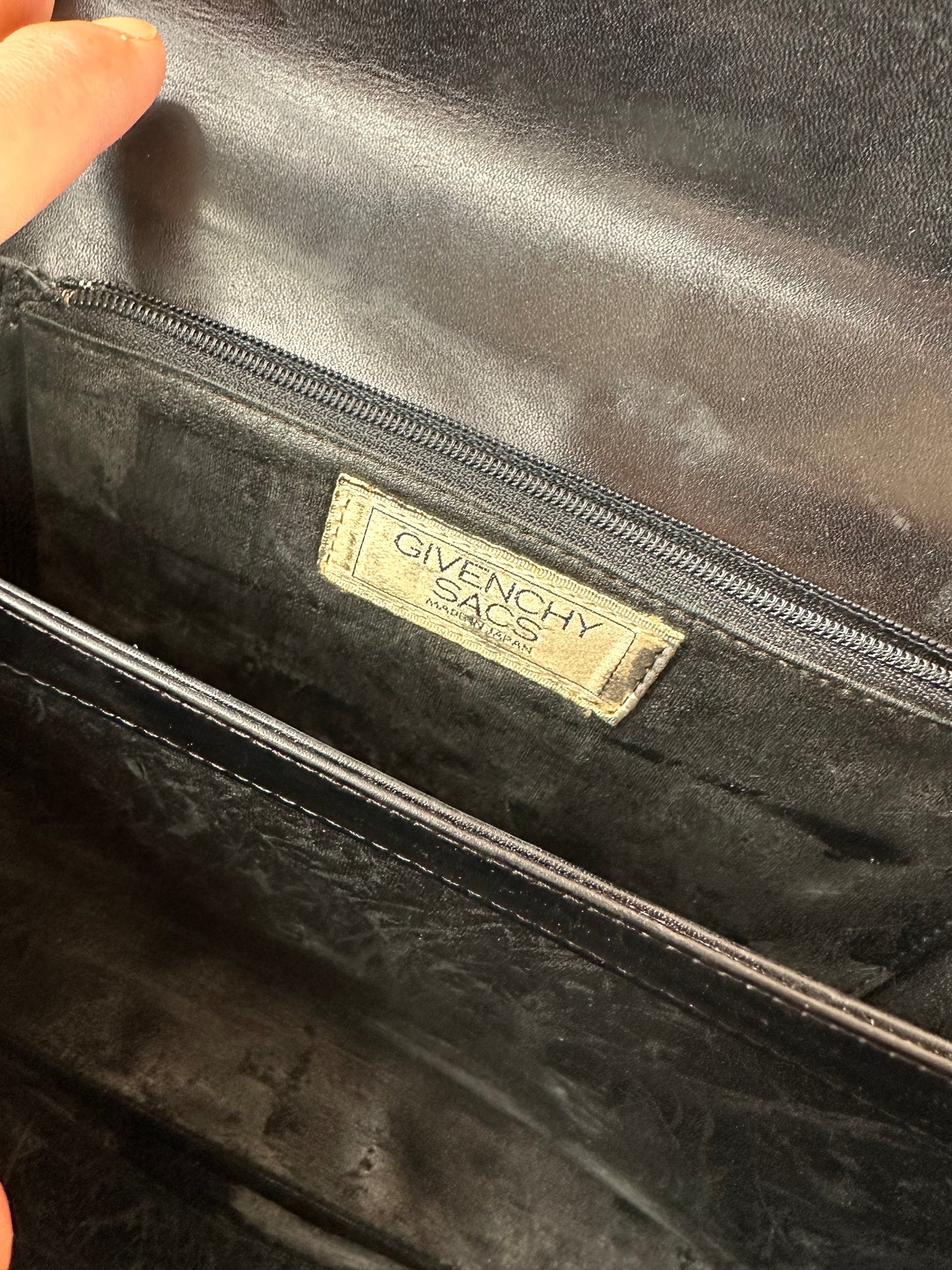 Vintage Givenchy Leather Handbag Black
