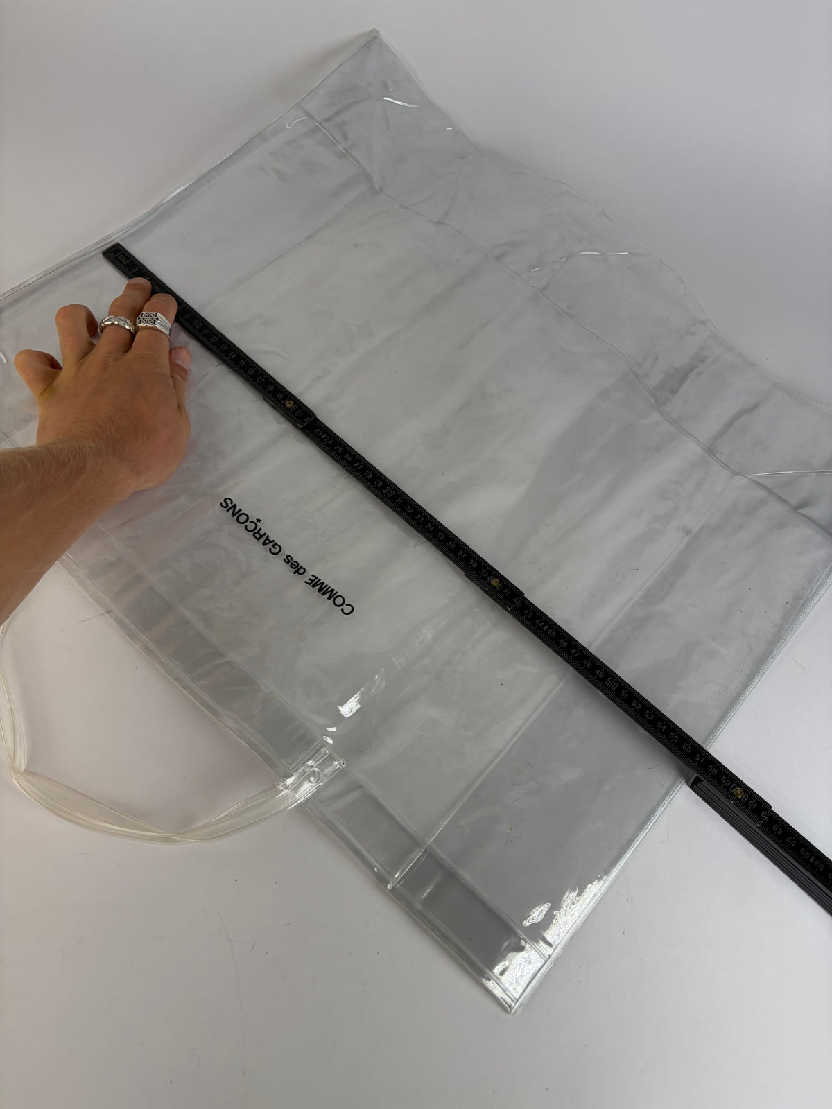 Vintage Comme des Garçons Clear PVC Tote Bag Late 2010s