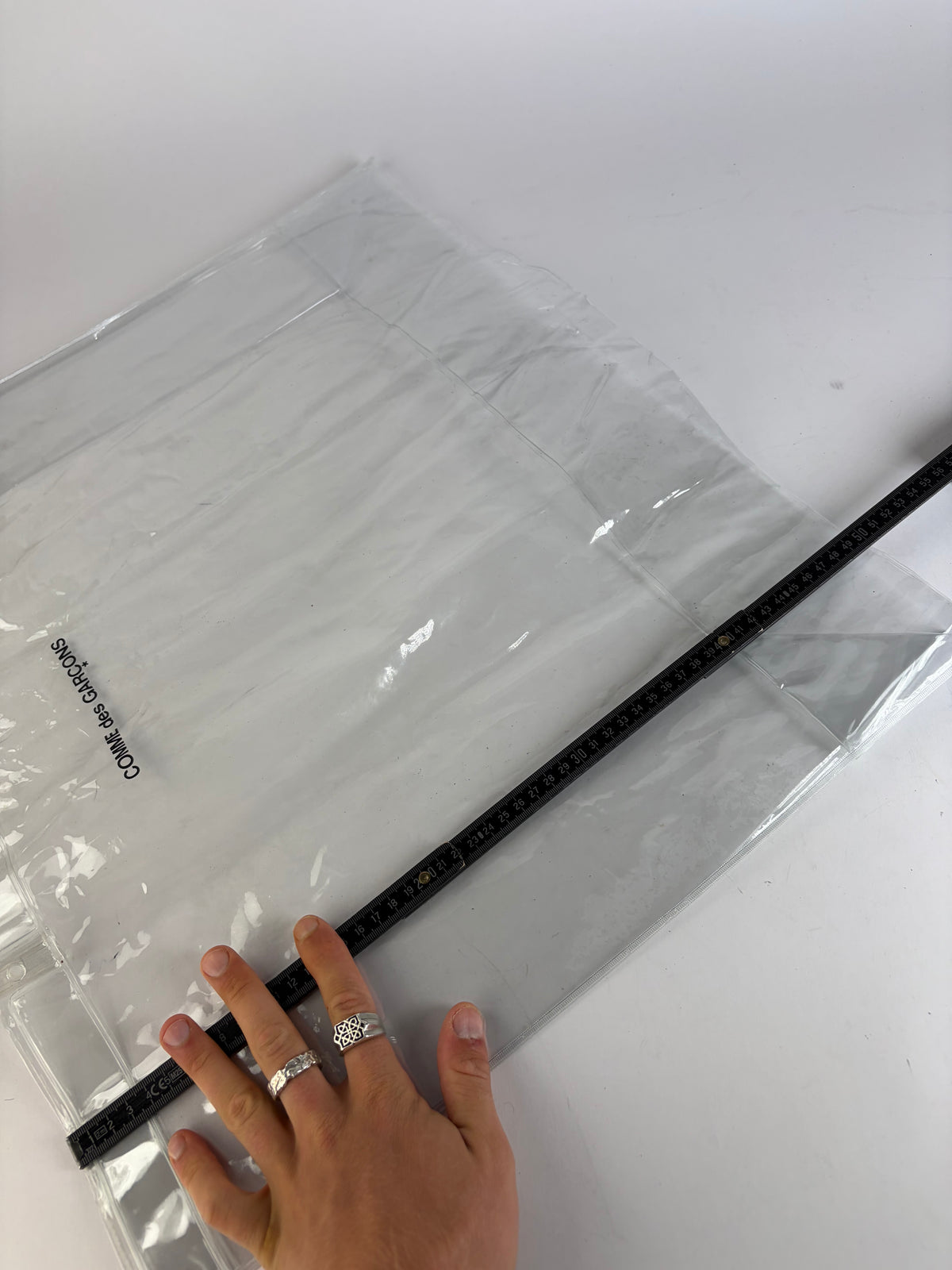 Vintage Comme des Garçons Clear PVC Tote Bag Late 2010s