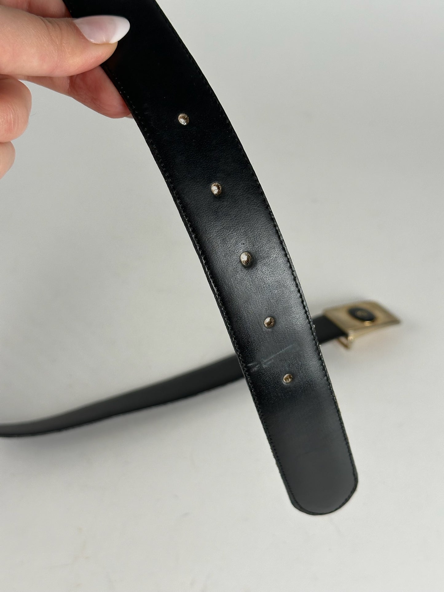 Vintage Dior Leather belt black