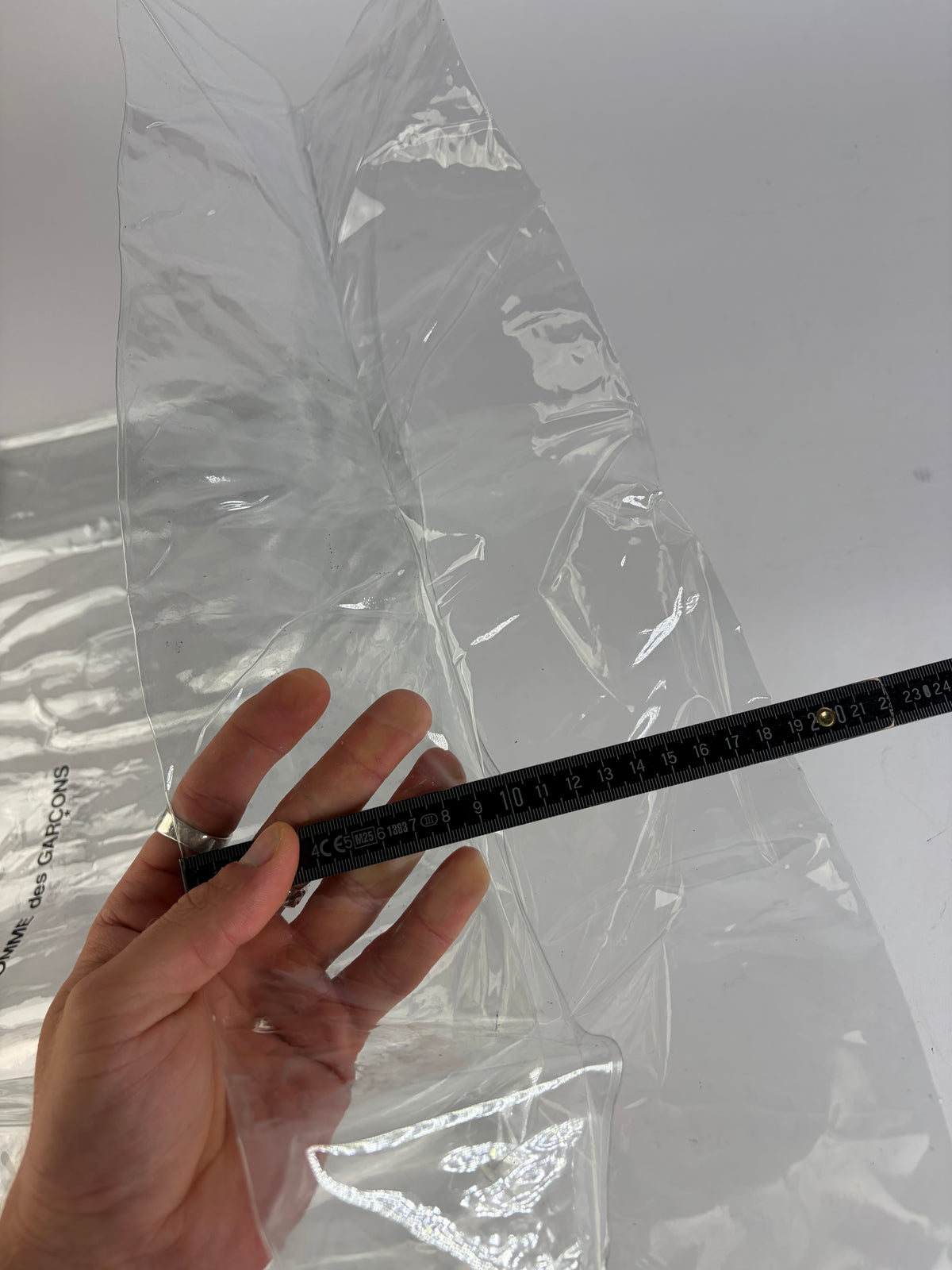 Vintage Comme des Garçons Clear PVC Tote Bag Late 2010s