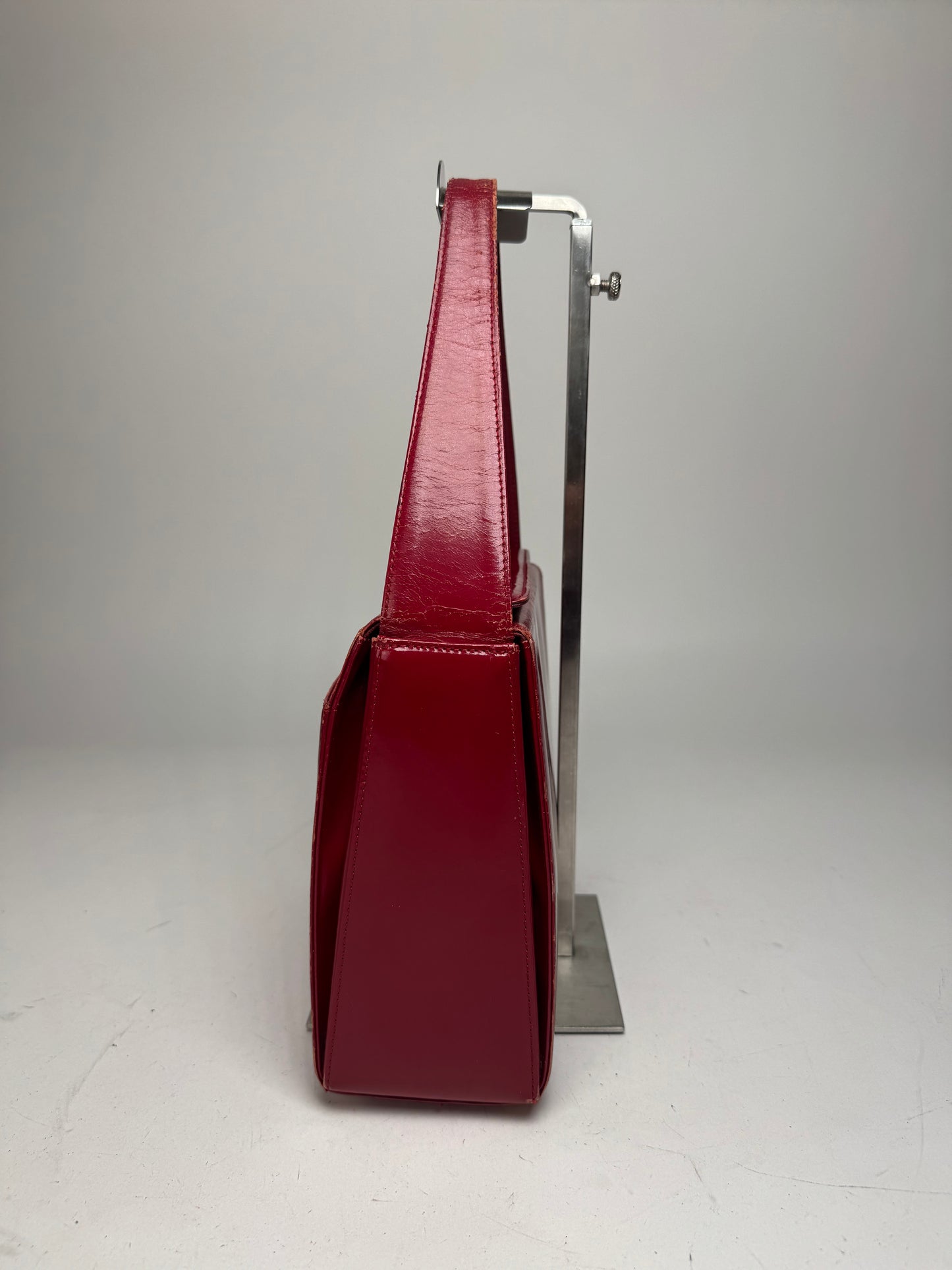 Vintage Givenchy Patent Leather Handbag Red