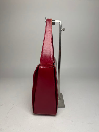 Vintage Givenchy Patent Leather Handbag Red