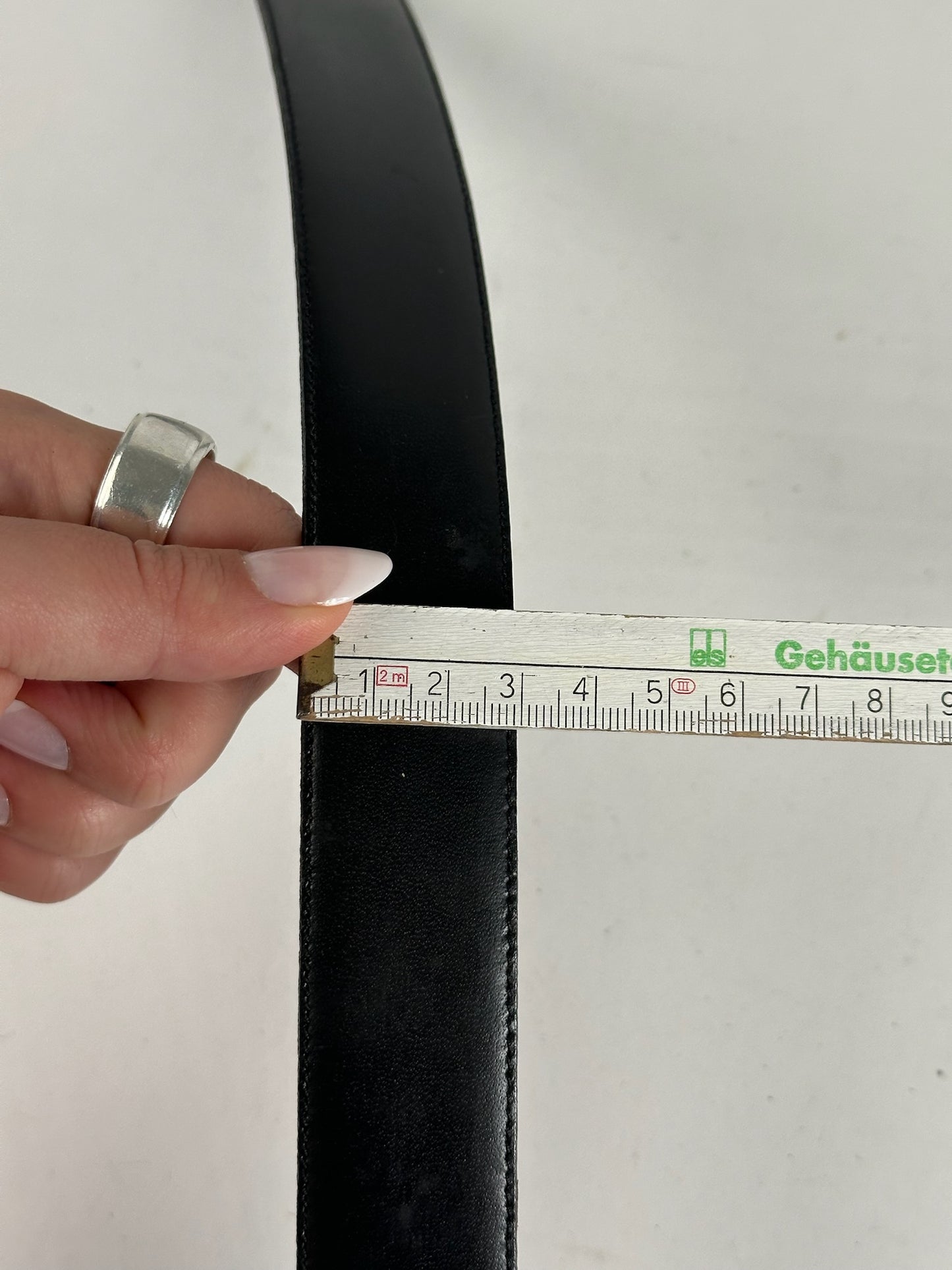 Vintage Dior Leather belt black