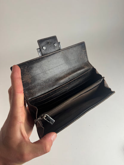 Vintage Fendi Baguette Monogram Wallet Brown