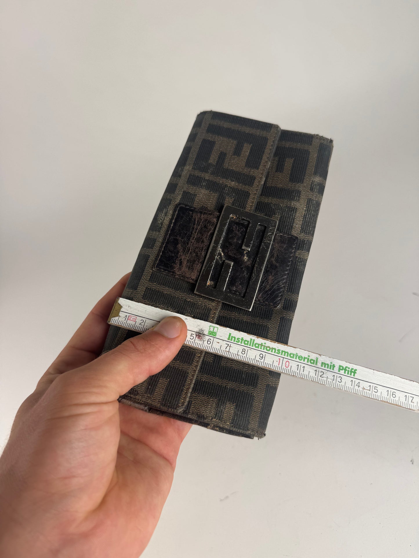 Vintage Fendi Baguette Monogram Wallet Brown