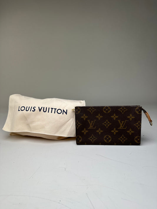 Vintage Louis Vuitton Monogram Canvas Zippy Wallet Dark Brown