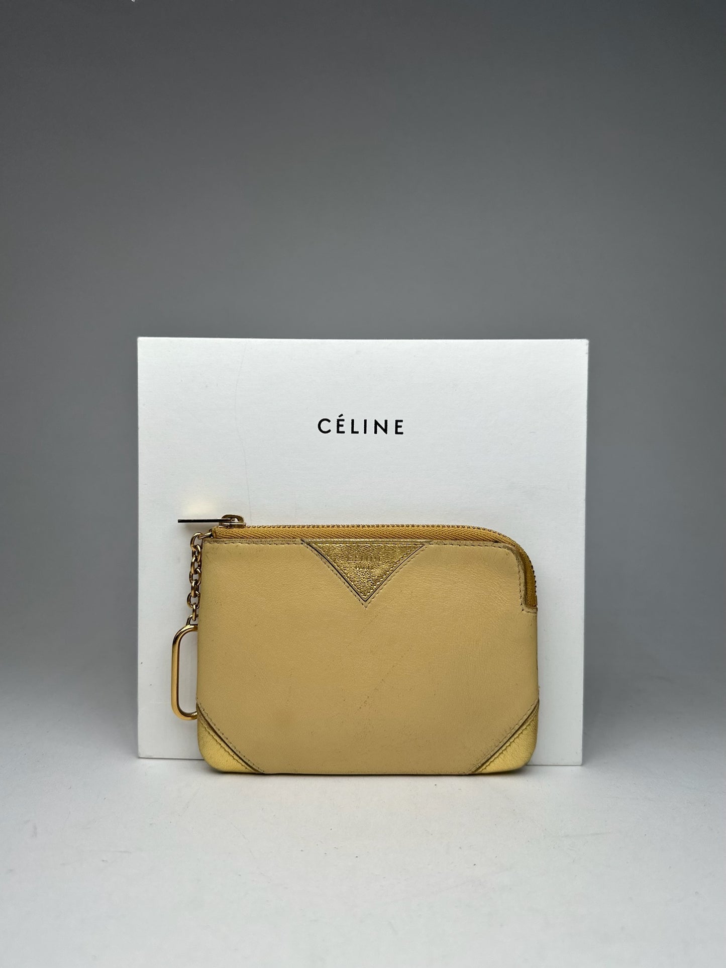 Vintage Celine Paris Leather Card Holder