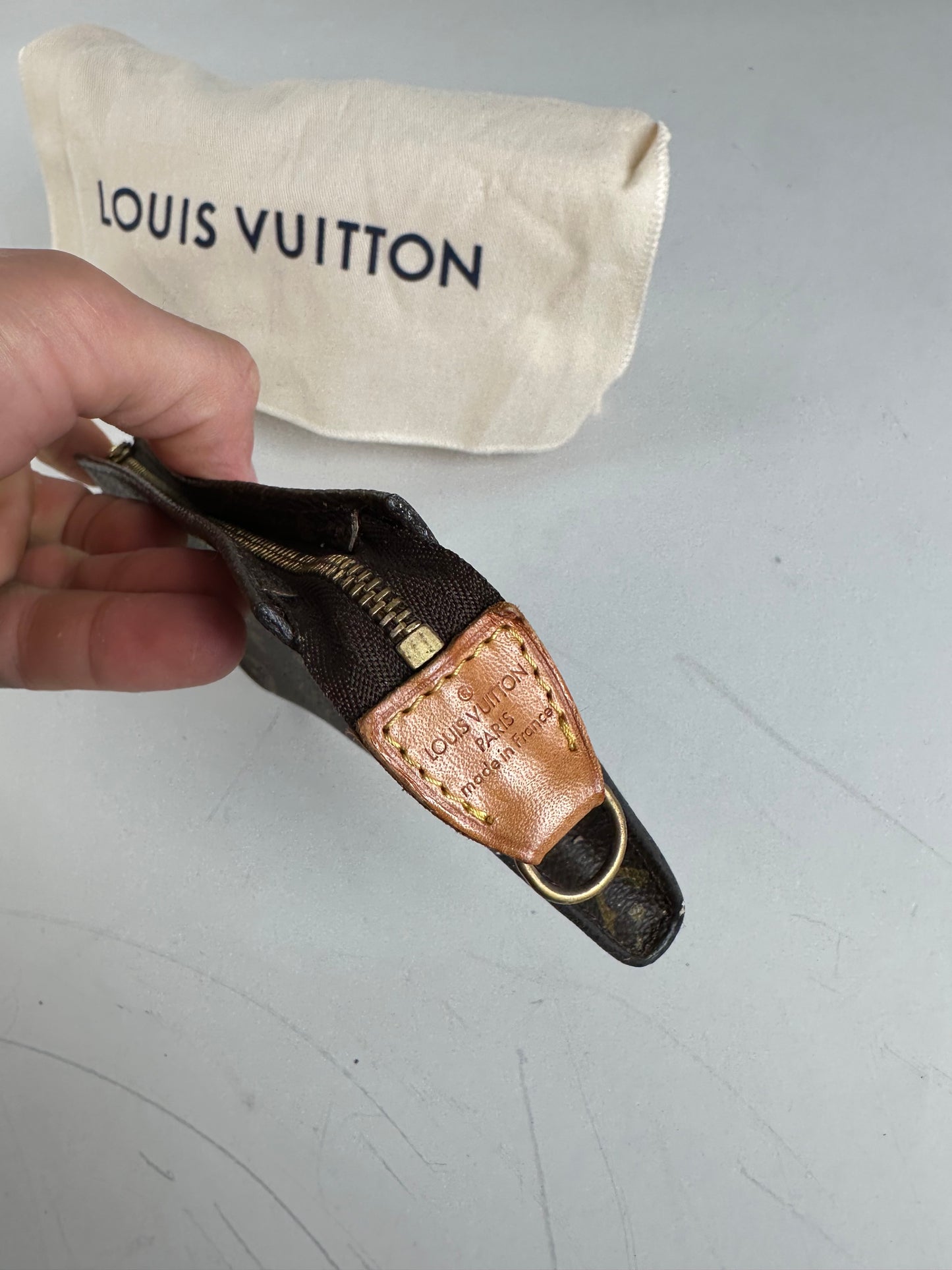 Vintage Louis Vuitton Monogram Canvas Zippy Wallet Dark Brown