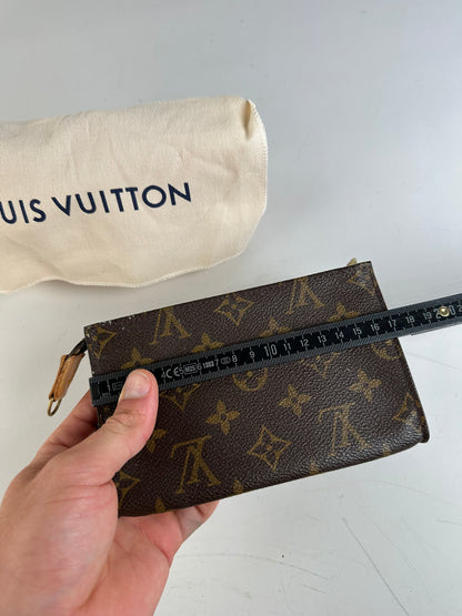 Vintage Louis Vuitton Monogram Canvas Zippy Wallet Dark Brown