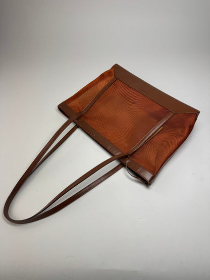 Vintage Loewe Madrid Transparent Bag Brown Orange