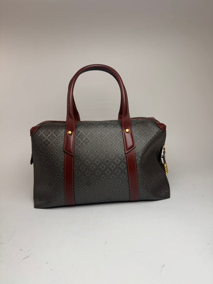 Sac week-end vintage Balenciaga Monogram Vert Marron